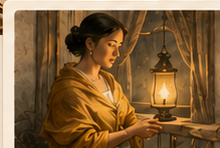 Illustration for The Yellow Shawl